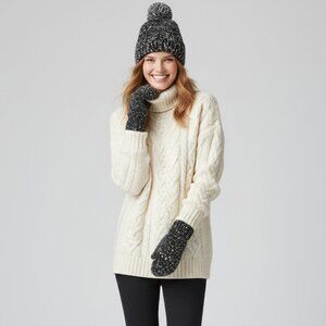 Cuddl Duds 3-Piece Winter Set — Hat, Mittens & Plush Ear Warmer | Holiday Gift